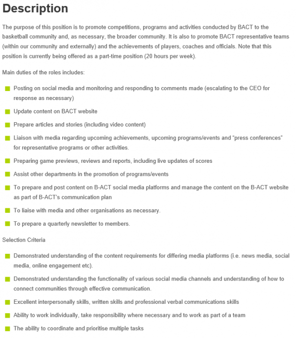 Communications Officer