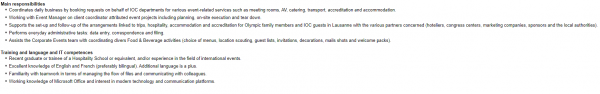 Corporate Events Intern