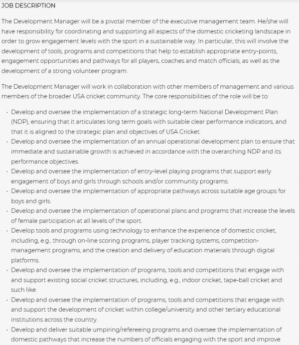 Development Manager