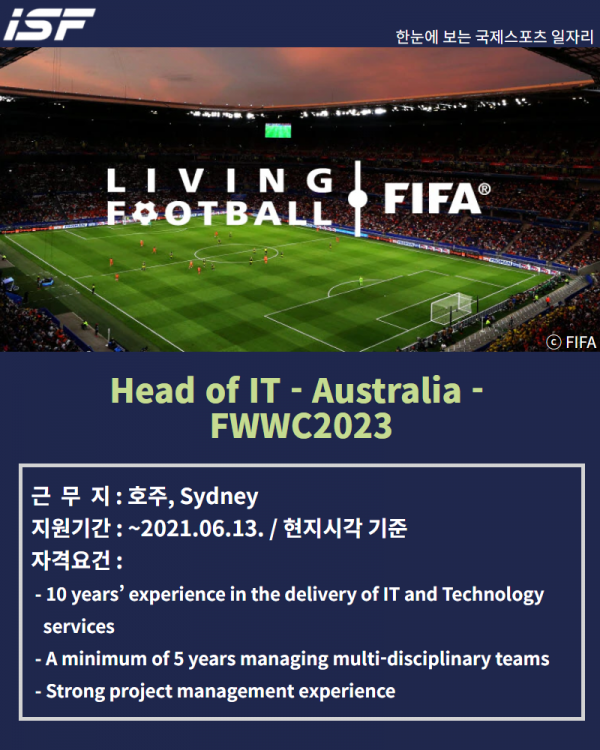 FIFA, head of IT