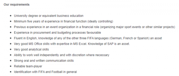 FIFA, senior event-1
